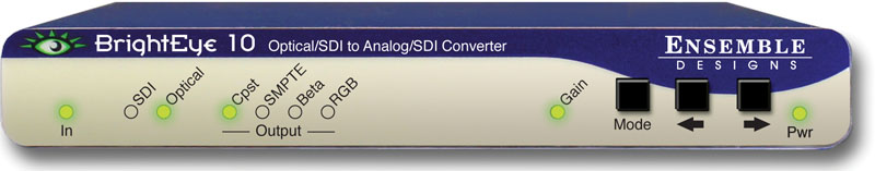 BrightEye 10 Optical/SDI to Analog/SDI Converter from Ensemble Designs