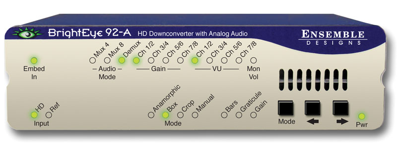 BrightEye 92-A HD Downconverter with Analog Audio from Ensemble Designs