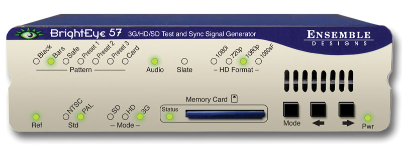 BrightEye 57 3G/HD/SD/Analog Test Signal/Sync Pulse Generator from Ensemble Designs