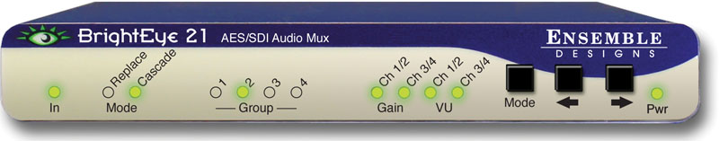 BrightEye 21 AES to SD SDI Embedder from Ensemble Designs