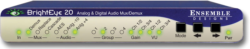 BrightEye 20 Analog & Digital Audio Embedder/Disembedder from Ensemble Designs 