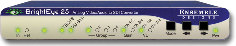 BrightEye 25 Analog Video/Audio to SDI Converter with TBC/Embedder from Ensemble Designs