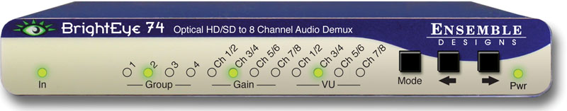 BrightEye 74 Optical Disembedder with HD/SD Electrical Out from Ensemble Designs