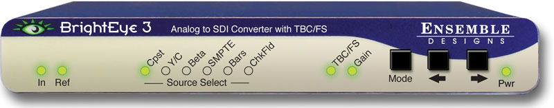 BrightEye 3 Analog to SDI Converter with TBC/Frame Sync from Ensemble Designs