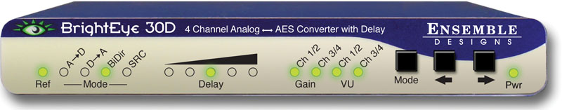 BrightEye 30-D Audio ADC and DAC Bi-directional Converter with Delay from Ensemble Designs