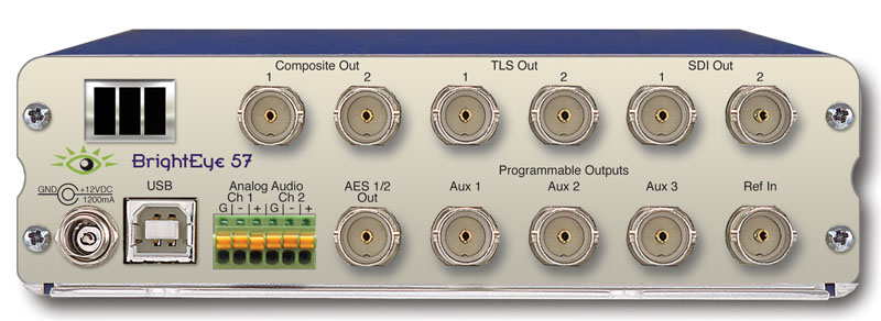 BrightEye 57 3G/HD/SD/Analog Test Signal/Sync Pulse Generator from Ensemble Designs