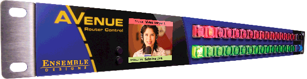 Avenue Router Control Panel Ensemble Designs Avenue 5830 Video Router Routing Switcher Control Panel