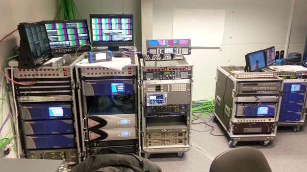 Turkish Television control room at the 2012 summer games