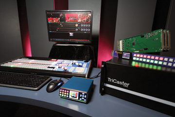 Ensemble Designs BrightEye NXT Video Routing Switcher with the NewTek TriCaster