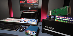 Ensemble Designs BrightEye NXT Video Routing Switcher with the NewTek TriCaster