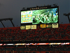 Ensemble Designs BrightEye Mitto scan converters at the Miami Dolphins Sunlife Stadium