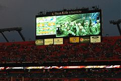 Image of troops from Afghanistan via Skype and BrightEye Mitto Pro in Sunlife Stadium during a Miami Dolphins football game